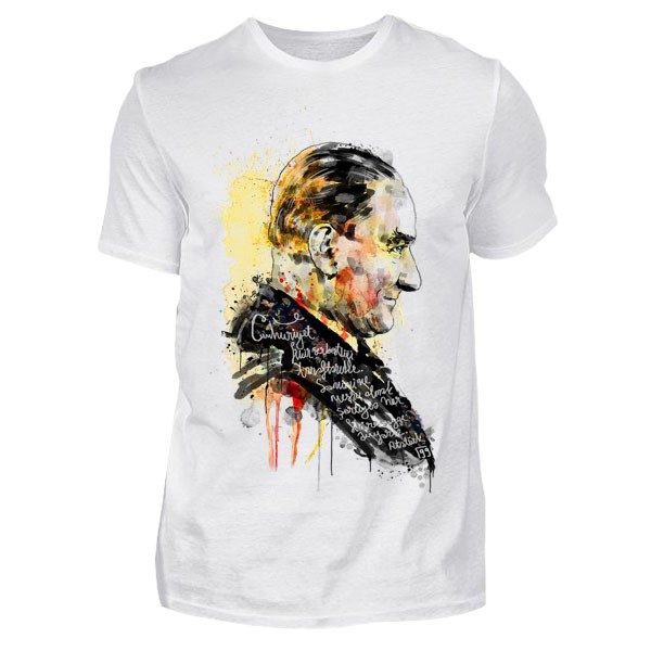 Sulu Boya Atatürk Tişört